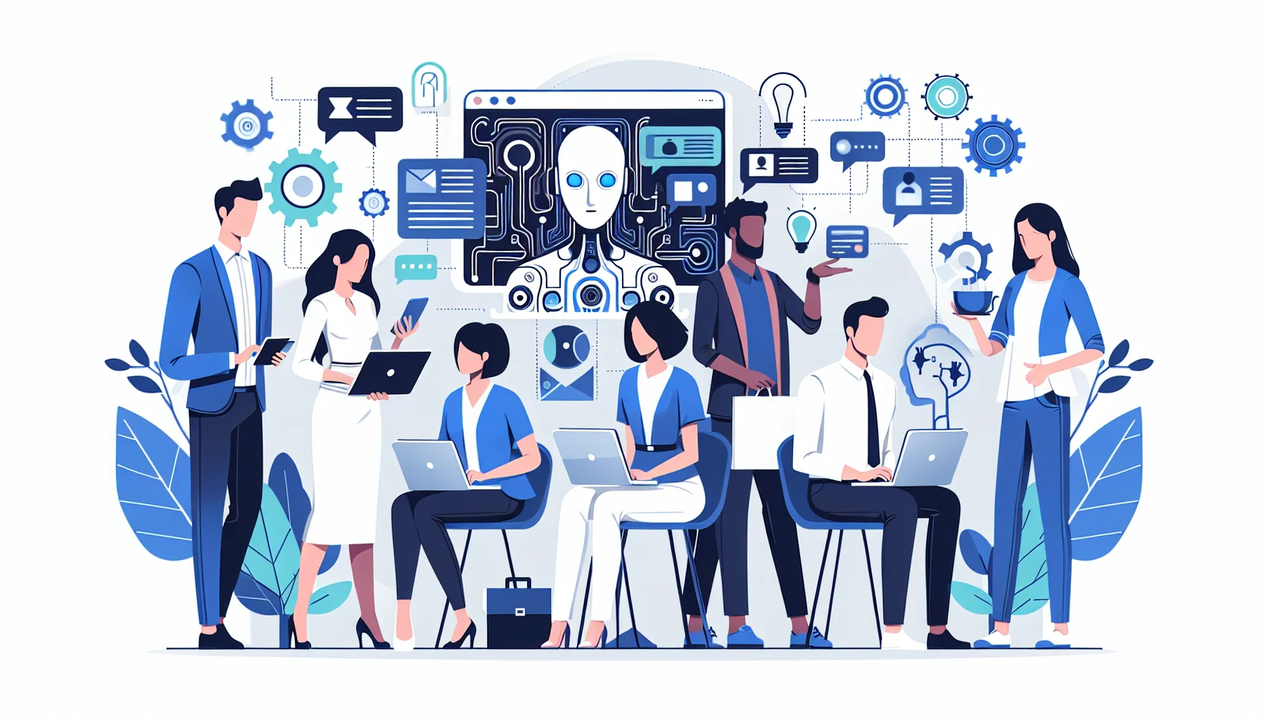 Jak AI zmienia SEO - wizualizacja algorytmu