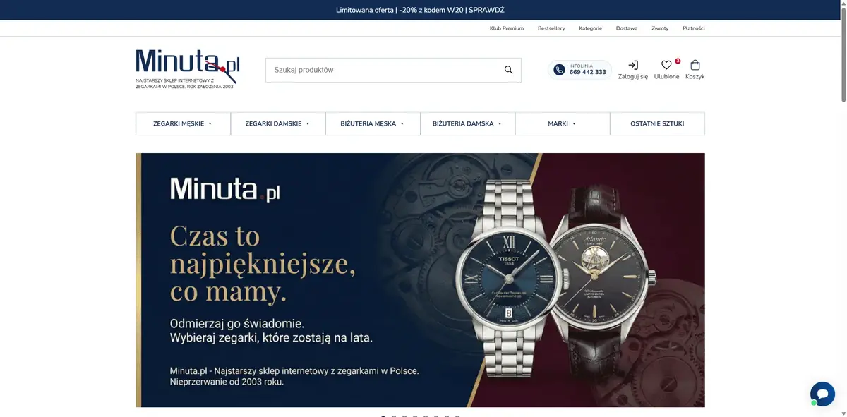 Sklep z zegarkami najlepsze markowe zegarki minuta pl 05 21 2026 09 22 AM 1