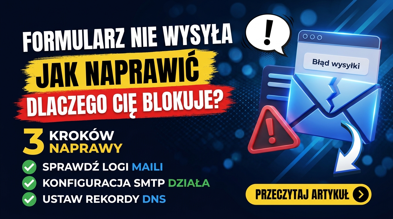 Formularz kontaktowy nie wysyła wiadomości jak naprawić